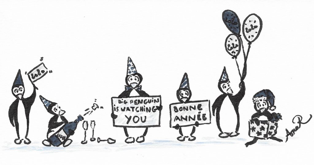 Bonne année Pingouins
